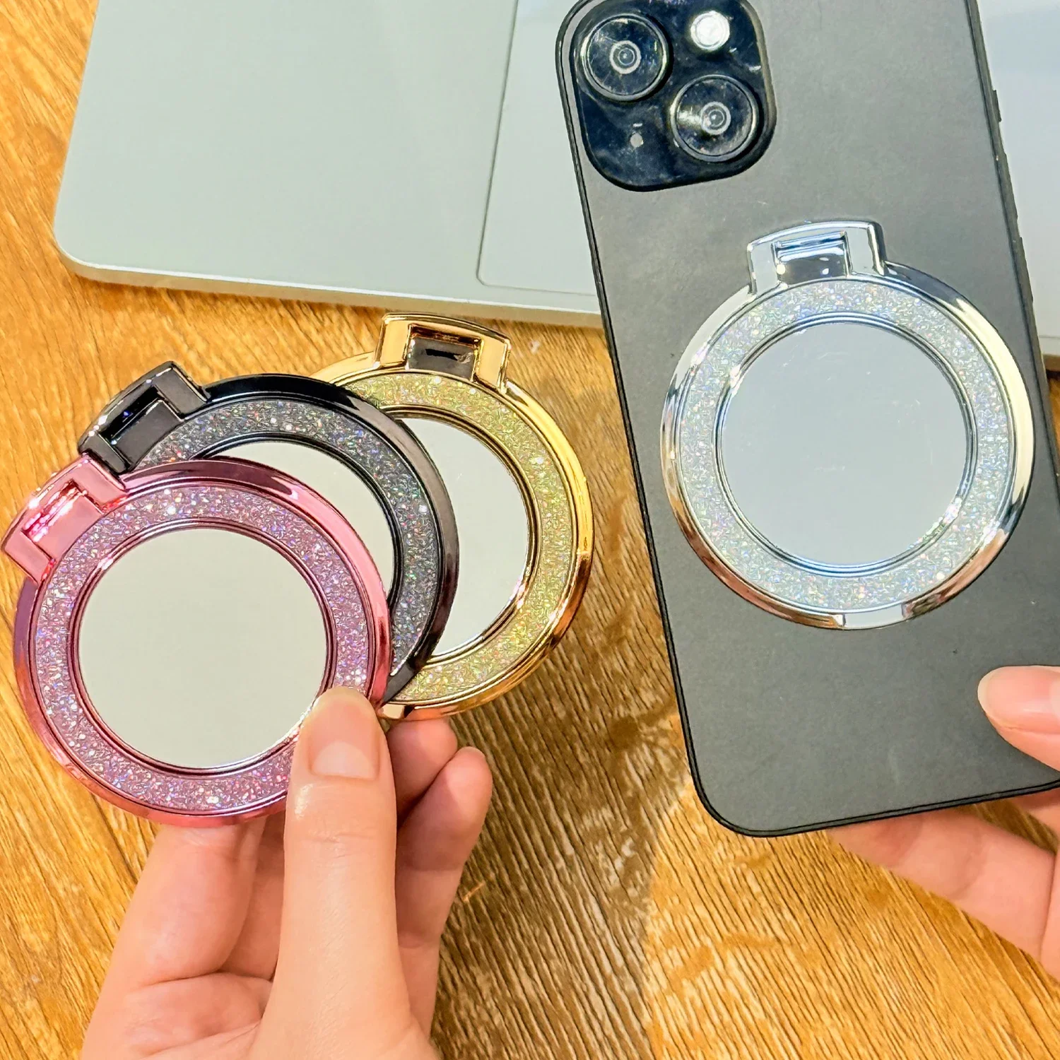 Pop Socket Grip - Supporto per Telefono con Diamante Brillante