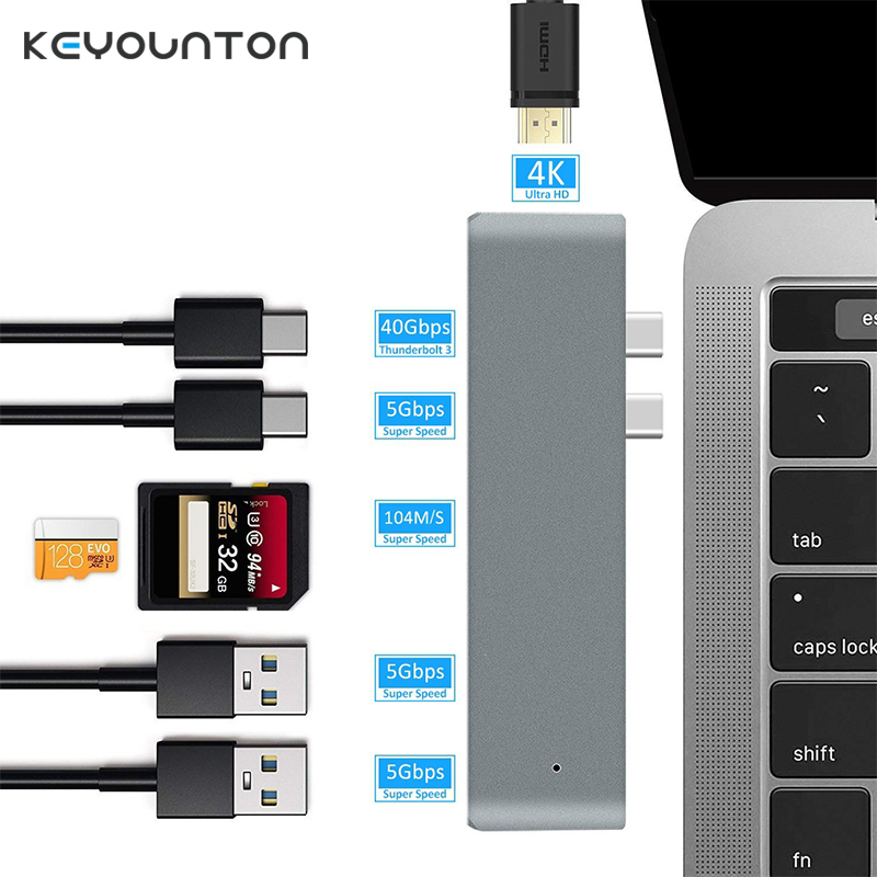 Micro Sd Card - Hub USB C Duo 7-in-2 per