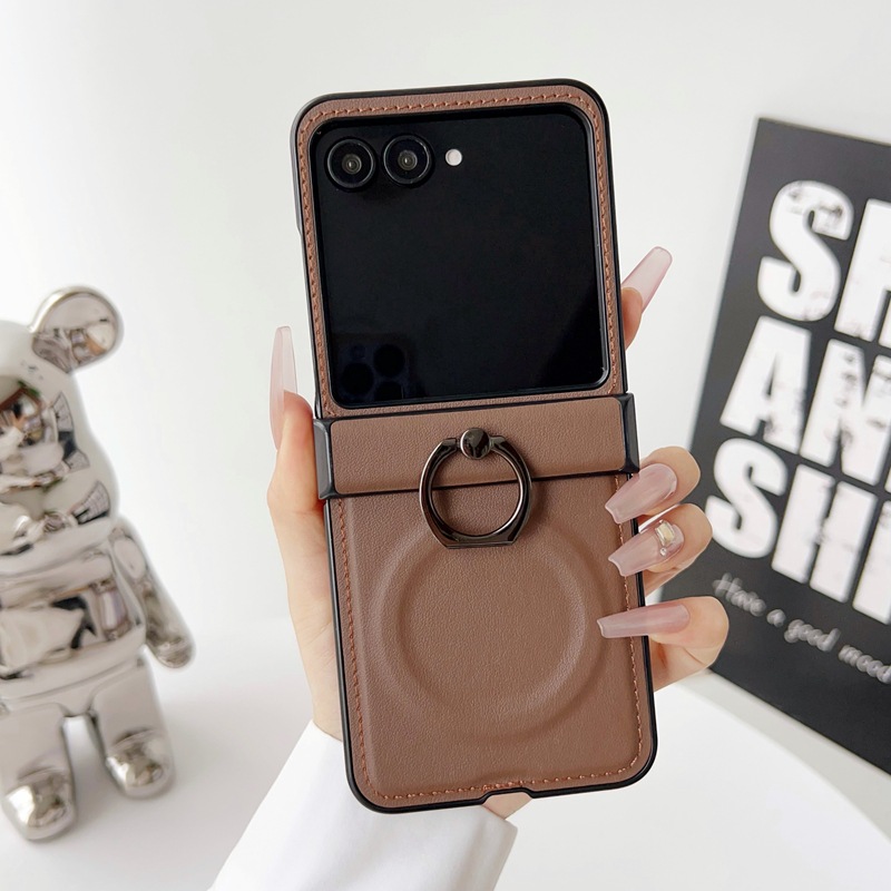 Phone Accessories Popsocket - Custodia in pelle con anello rotante