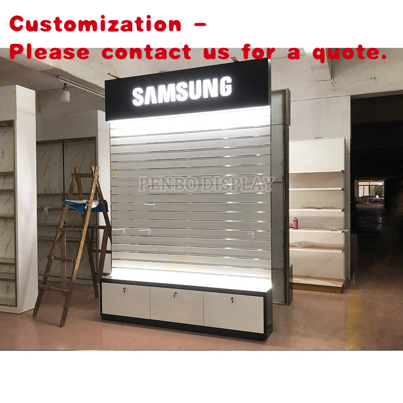 Phone Accessories Shop Design - personalizzato. Vetrina per espositore per accessori