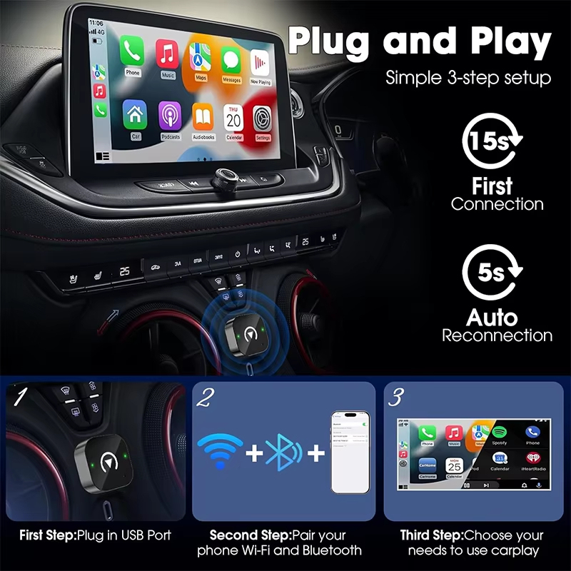 Adattatore CarPlay Wireless 2- - Phone Accessories Vendor recensione e prezzo