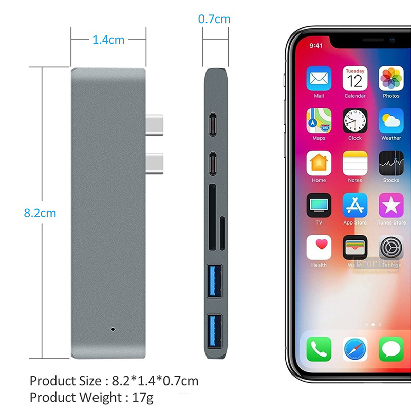 Hub USB C Duo 7-in-2 per MacBo - Micro Sd Card recensione e prezzo