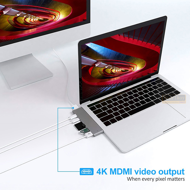 Hub USB C Duo 7-in-2 per MacBo - Micro Sd Card recensione e prezzo